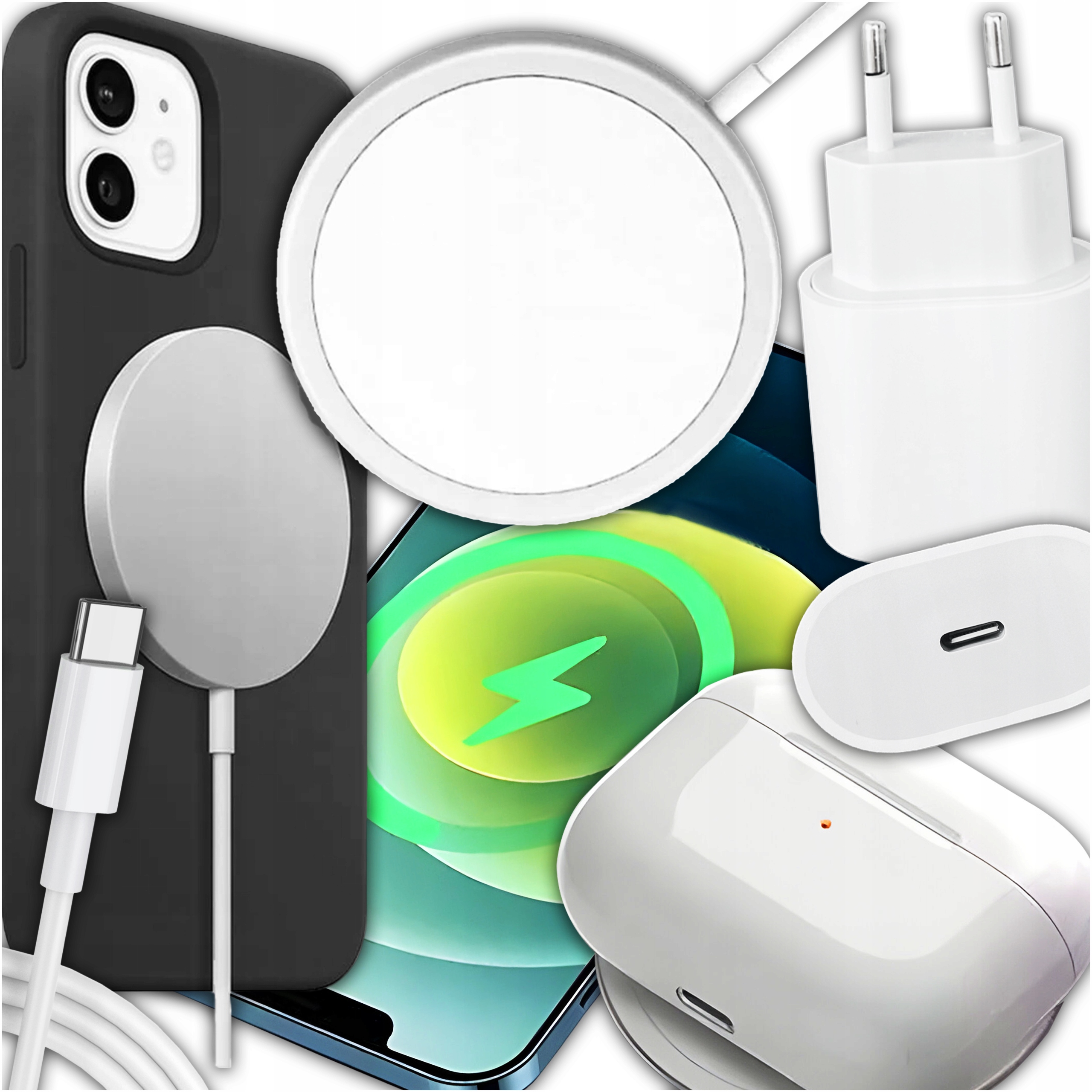 Slayo USB 3.1 typ C sieťová nabíjačka, USB typ C pre Apple 2000 mA 9 V Charles M12 biela + RÝCHLA NABÍJAČKA 20W USB-C QC 3.0